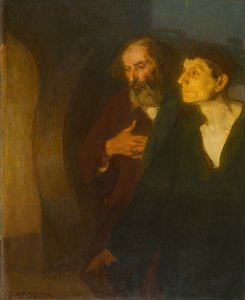 墓における二人の弟子 作： Henry Ossawa Tanner