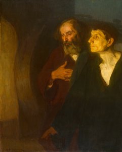 墓の二人の弟子、c。 1906年。 作： Henry Ossawa Tanner