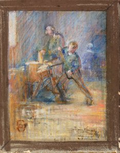 若きサボタージュ職人 作： Henry Ossawa Tanner