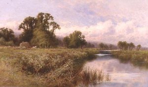 Meadow Landscape near Marlow-on-Thames（油彩・キャンバス）