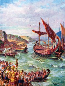 紀元前410年、1920年にローマが解任された後、イギリス人からローマ人が出国した 作： Henry Payne