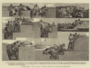 歩兵とスペード、性急な塹壕 作： Henry Payne