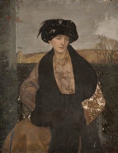 スラッド バレーのレスター夫人の肖像、ストラウド、1914 年。