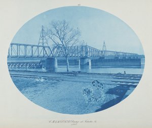 CM。 & セントルイス P. アイオワ州サブラの RR 橋。 作： Henry Peter Bosse