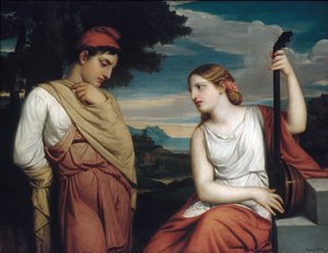 ギリシャの恋人、1846年。 作： Henry Peters Gray