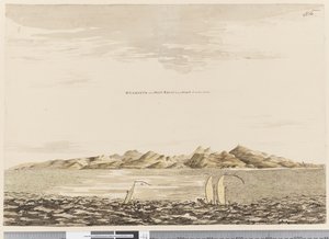 ページ16オタハイト、ポイントヴィーナスが西に5マイル離れたSWを帯びているとき、1768〜75（wc） 作： Henry Roberts