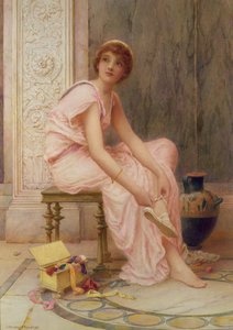 サンダルを結ぶ 作： Henry Ryland