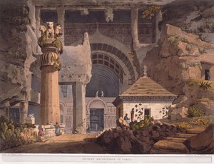 カルリでの古代の発掘、1824 作： Henry Salt