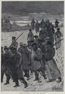 カラ、夜の鉱山から帰る囚人たち（リトグラフ 作： Henry Sandham