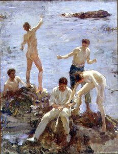 男の子の入浴 作： Henry Scott Tuke