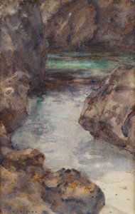 入り江（水彩） 作： Henry Scott Tuke