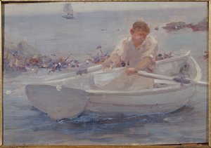 手漕ぎボートの男、1907