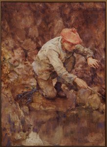 ロブスターをネッティング 作： Henry Scott Tuke