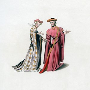 コートドレス、14世紀、1843年。 作： Henry Shaw