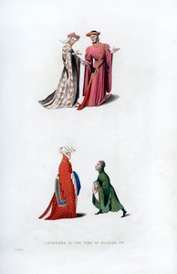 コートドレス、14世紀、1843年。 作： Henry Shaw