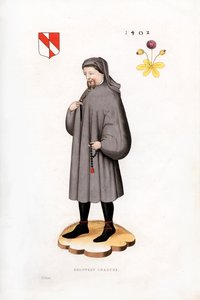 ジェフリーチョーサー、1402年、1843年。 作： Henry Shaw