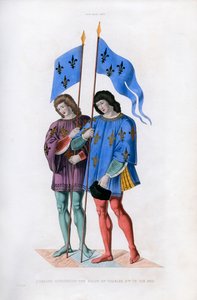 ヘラルドはチャールズ6世の死を彼の息子c1500、1843年に発表しました。 作： Henry Shaw
