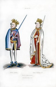 ジョン王とヘンリー1世、c1440、1843年。 作： Henry Shaw