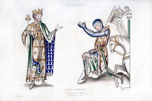 キングとナイト、12世紀後半、1843年。 作： Henry Shaw