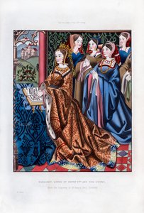 ヘンリー6世の女王マーガレットとその裁判所、15世紀半ば、1843年。 作： Henry Shaw