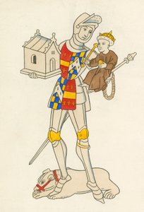 リチャード・ド・ボーシャン、ウォーリック伯爵1483-5 作： Henry Shaw