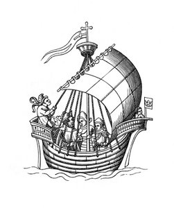 帆船、1445、1843年。