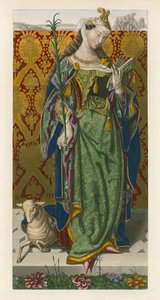 セントアグネス、ルーカスファンライデンの写真による1520年頃 作： Henry Shaw