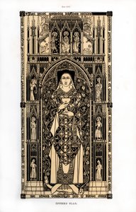 ポワティエの正典、c1350、1843。 作： Henry Shaw