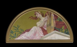詩のミューズ、1893 作： Henry Siddons Mowbray