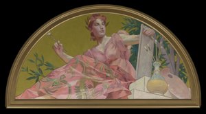 絵画のミューズ、1893 作： Henry Siddons Mowbray