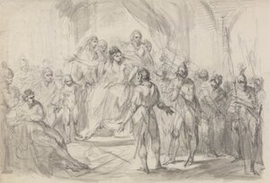 スティーブンはマチルダ皇后に囚人を連れてきました 作： Henry Singleton