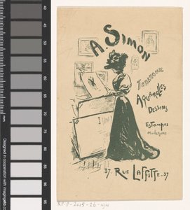 パリの美術商 A. Simon の名刺