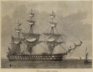 HMSダンカン、シアネスの旗艦 作： Henry Spernon Tozer
