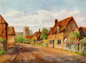 「バニヤンズ コテージ、エルストウ、ベッドフォード」、1943 年。 作： Henry Stannard