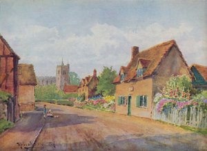 「バニヤンズ コテージ、エルストウ、ベッドフォード」、1947 年 作： Henry Stannard