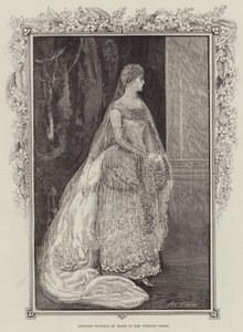 彼女のウェディングドレスのヘッセのビクトリア王女 作： Henry Stephen Ludlow