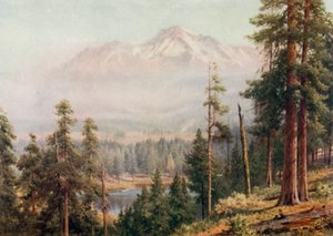マウントシャスタ（カラーリトグラフ 作： Henry Sutton Palmer