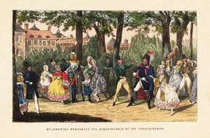 チュイルリー公園を散歩するイギリス人観光客（パリ 作： Henry Thomas (after) Alken