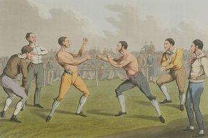 パブ、I。クラークがアクアティネートしたプライズファイト。トーマス・マクリーン、1820年（アクアチント） 作： Henry Thomas Alken