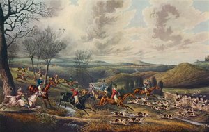 「ノロジカの追跡：フルクライ」、c1800、1922 作： Henry Thomas Alken