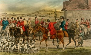 ジョーロックス氏、ヨークシャーマンをサリーに紹介、1838 作： Henry Thomas Alken