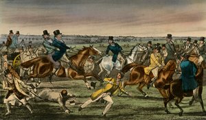 ジョーロックス氏は彼のアントレをニューマーケットの賭けリングに作りました、1838 作： Henry Thomas Alken