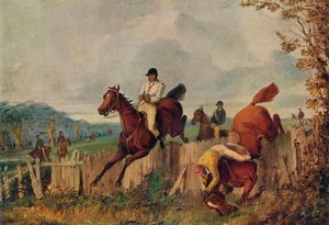 Steeplechasing、、c1805-1851、1924 作： Henry Thomas Alken