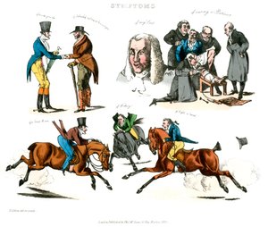 面白がっている症状、1822年。 作： Henry Thomas Alken