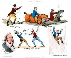 面白がっている症状、1822年。 作： Henry Thomas Alken