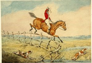 フェンスを取る 作： Henry Thomas Alken
