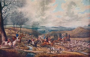 ローバックの追跡、1834 作： Henry Thomas Alken