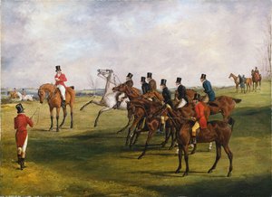 グランドレスターシャースティープルチェイス、1829年3月12日：スタート 作： Henry Thomas Alken