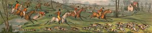 ザ・ハント-フルクライ、1820、1890。 作： Henry Thomas Alken