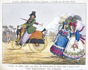 蒸気の進歩、1829年（カラーエッチング） 作： Henry Thomas Alken
